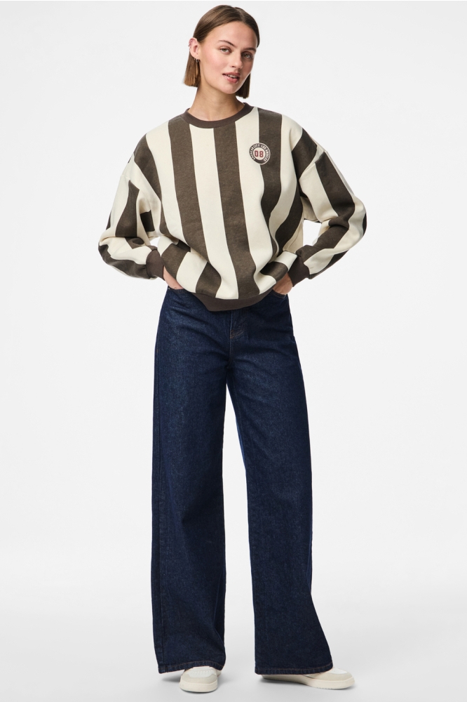 PCFILUCCA LS O-NECK SWEAT D2D FSY 17161496 BIRCH/DELICIOSO